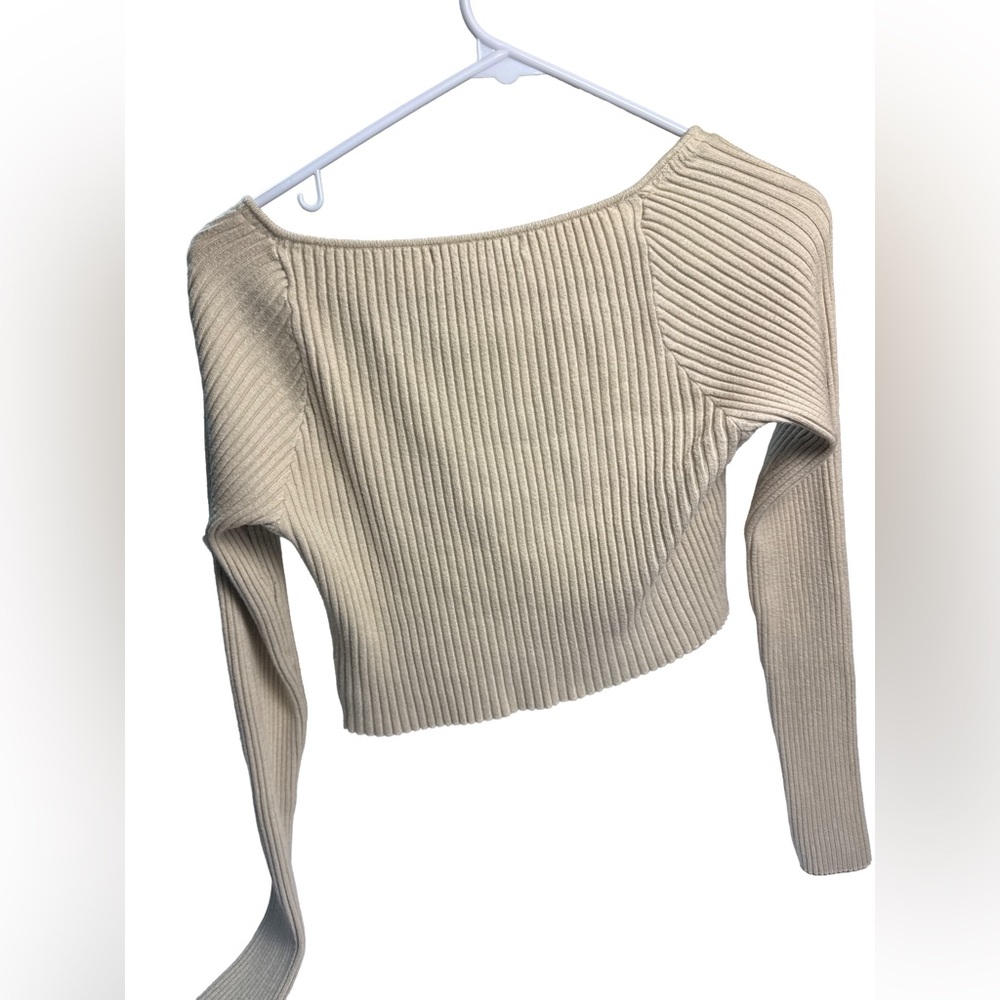 Urban Outfitters Ribbed Lace-Up Crop Top Size XL - Picture 3 of 7